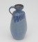 Blue ceramic vase with handle