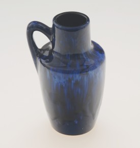 Blue ceramic jug