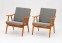 Pair of Ton armchairs