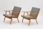 Pair of Ton armchairs