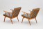 Pair of Ton armchairs
