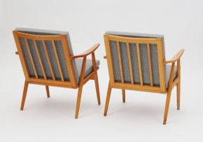 Pair of Ton armchairs