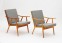 Pair of Ton armchairs