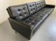 Leather sofa in style of Florence Knoll 