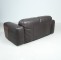 Two-seater sofa made of coarsely grained thick leather