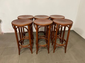 Set of 6 Thonet bar stools